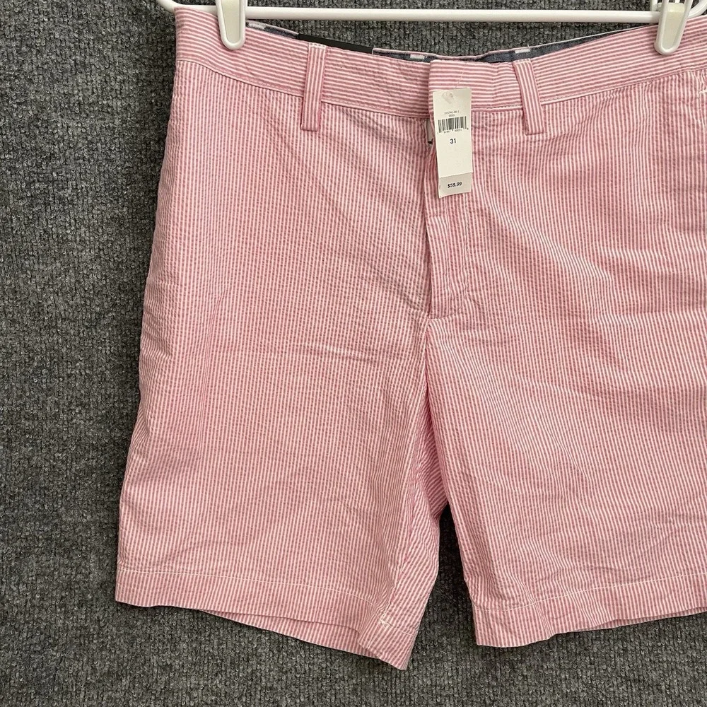 Banana Republic Shorts Mens Sz 31 Aiden Club Slim Preppy Beach Stripped
